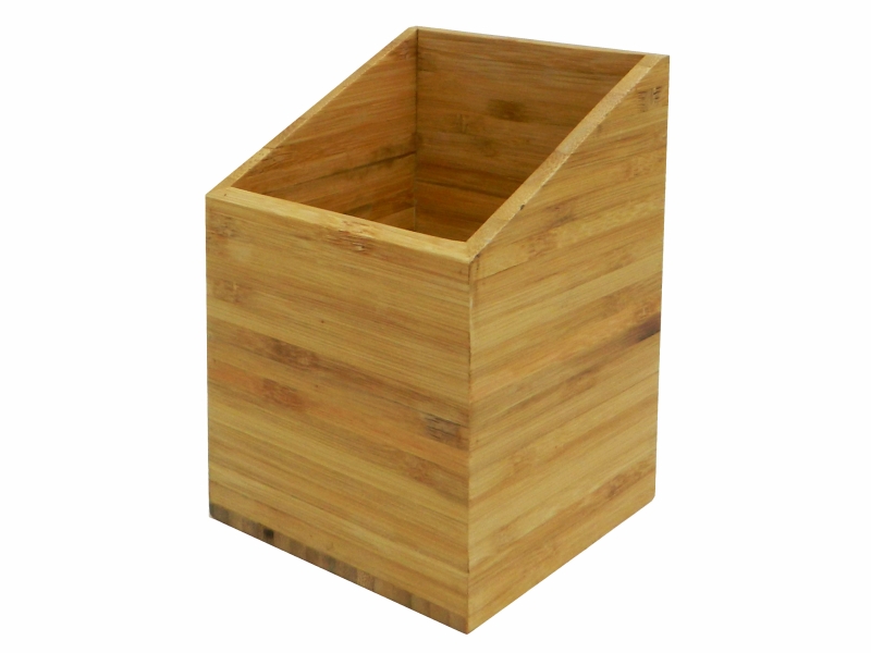 Bamboo utensil holder